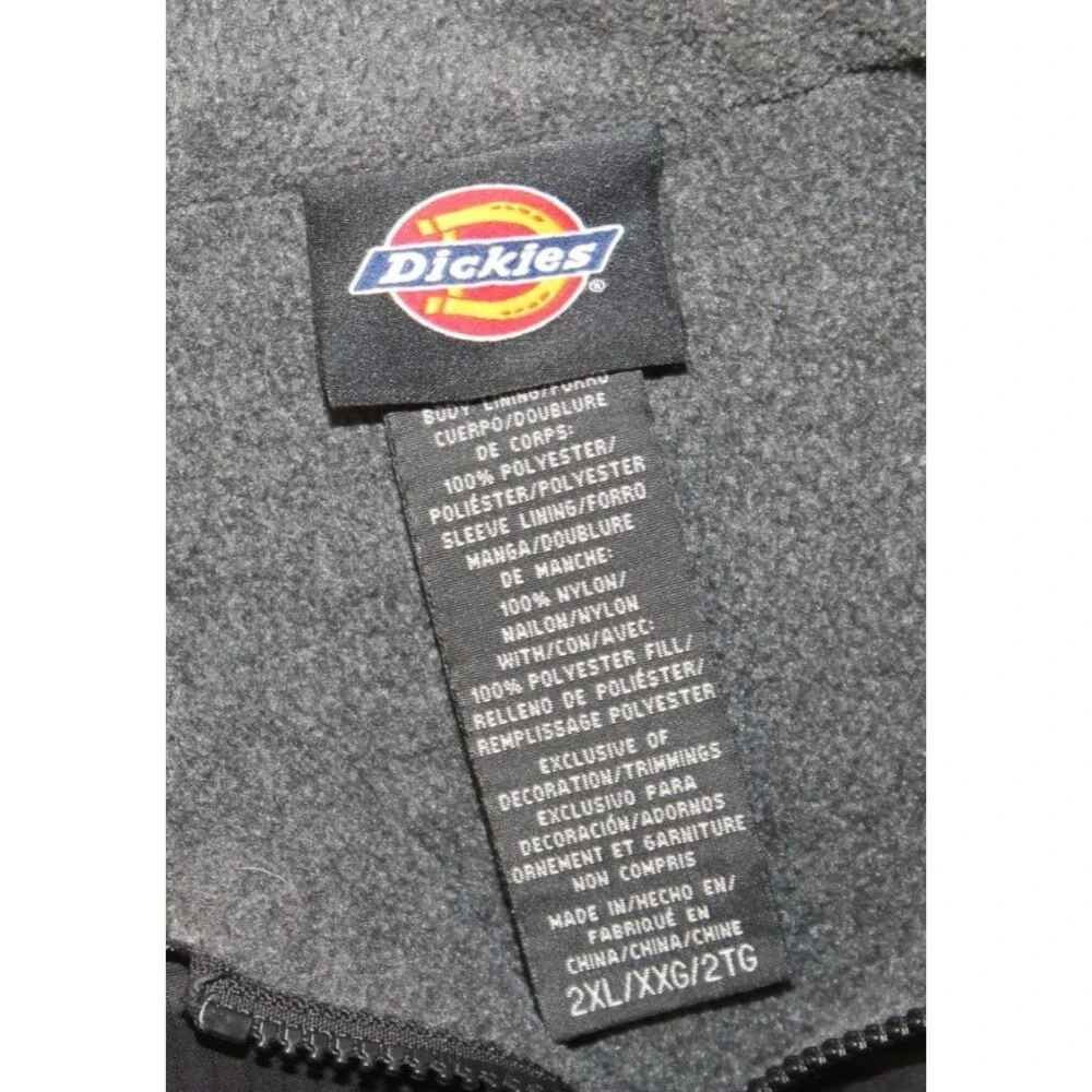 Dickies Storm Jacket Black Full Zip Insulated Outdoor Windbreaker Men's 2XL/XXG - Picture 7 of 11
